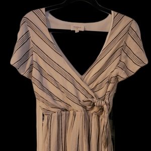 Nordstrom Everly Surplice V-NECK Tie Front Romper Size XS
